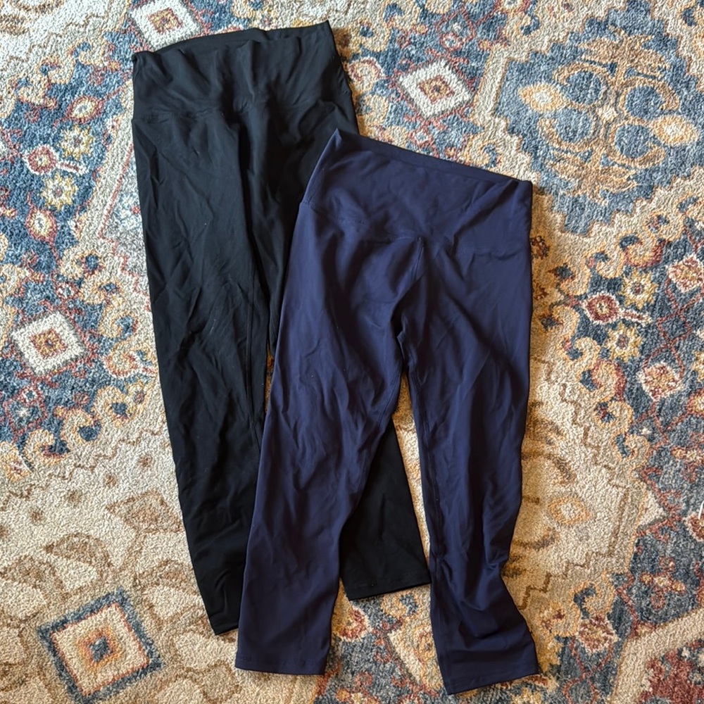 Zyia Black and Navy Leggings
